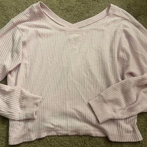 Pink Waffle Women's Sweater